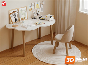 Kid's table and chairs Skp Files 